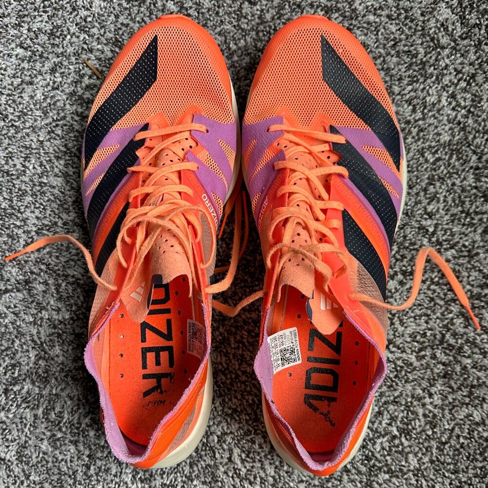 Adidas Adizero Takumi Sen 8 Running Racing Shoe - Men's Size 11 - Beam Orange